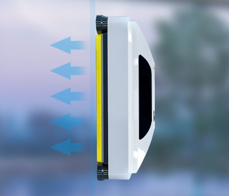 2500Pa Suction aborb App-Controlled Fine Filtration Window Cleaning Robot for Home