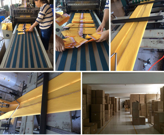 Courier Yellow Kraft Paper Padded Mailing Envelopes 9*10'' With Custom Pringting