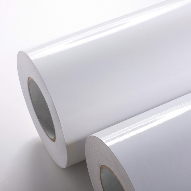 80g Coated Paper Label Material with Universal Hot Melt Adhesive and White Glassine Paper