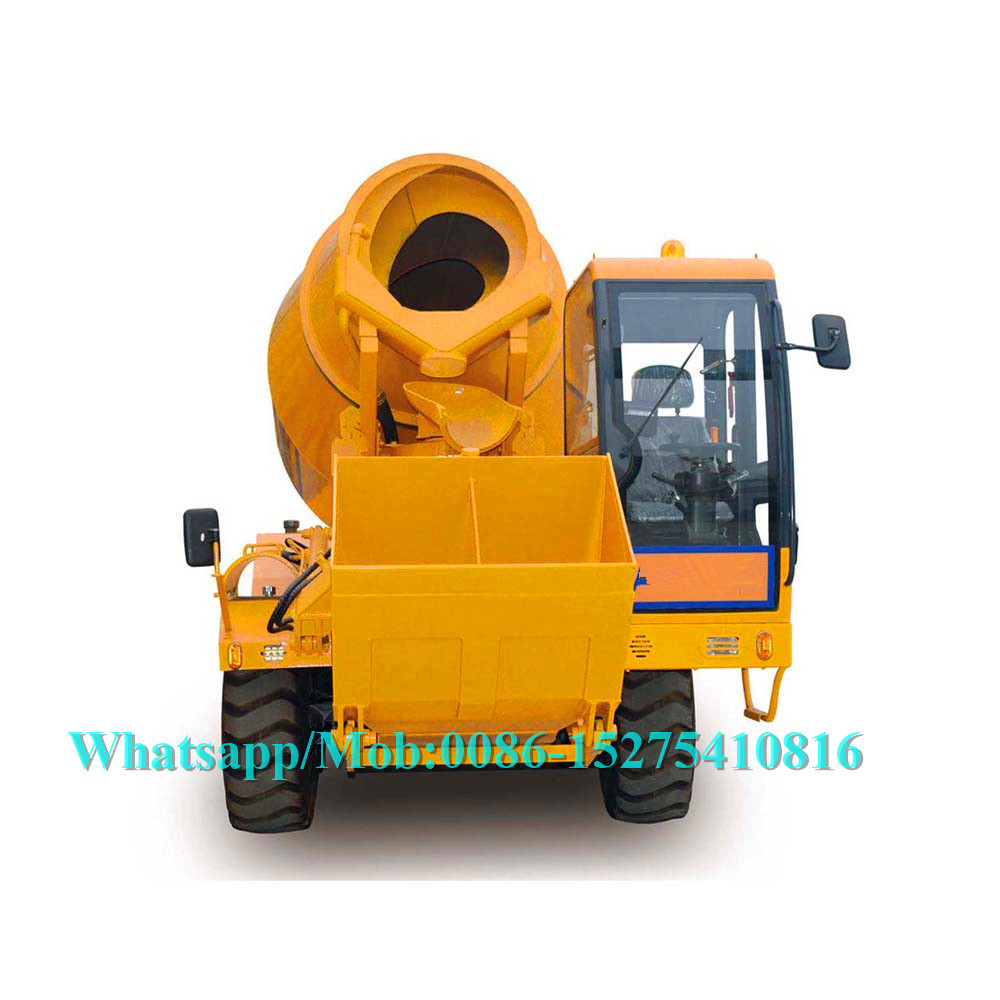 Yellow Concrete Construction Equipment Mini Concrete Truck 5.3m³ Drum Capacity: