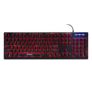 Mechanical Feeling 104 key keyboard , Backlit Ergonomic Keyboard 3 Color Adjustable