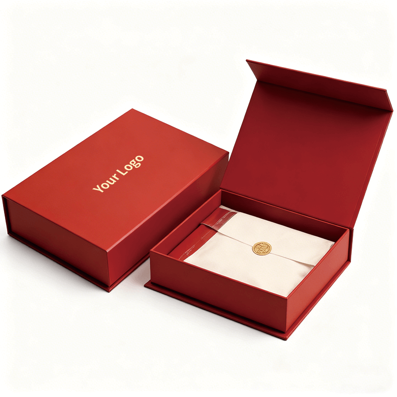 Customizable Recyclable Varnished Cardboard Rigid Packaging Paper Boxes Magnetic