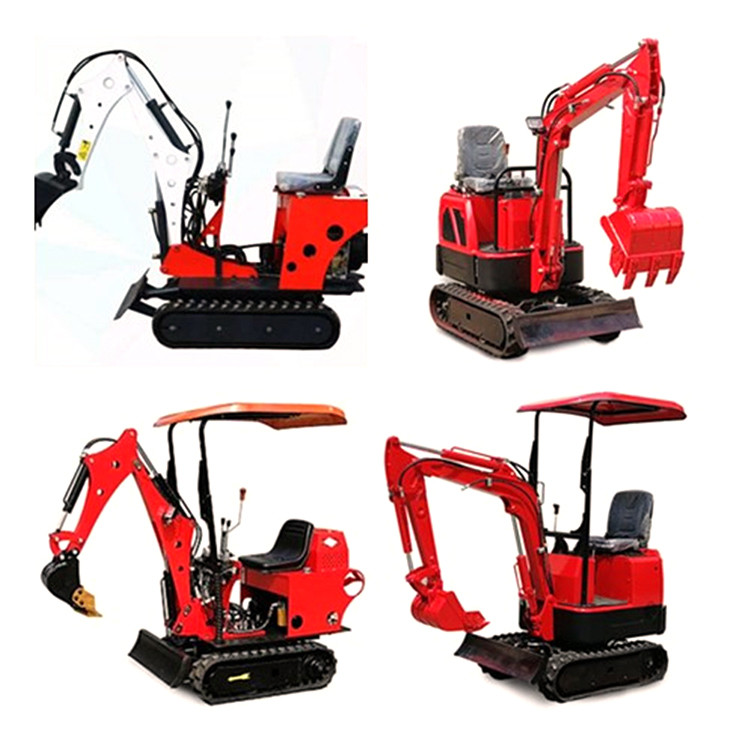 OEM Red Small Digger Diesel Engine Mini Excavators For Farm Winery Agricultural Garden Excavator