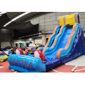 China 0.55mm PVC Inflatable Backyard Water Slide Neat Stitching Thread on sale