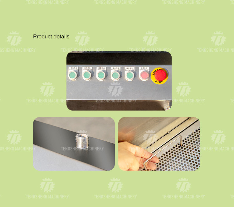 1.1KW Commercial eddy current bubble washing machine ozone multifunctional vegetable washing machine