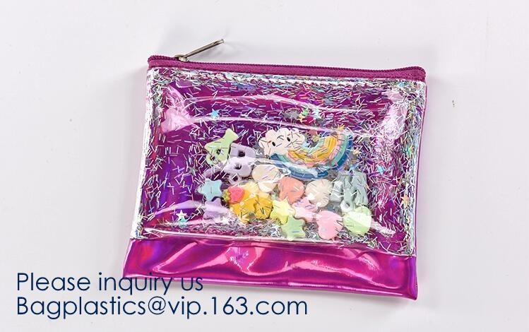 EVA High Quality Holographic neon New Design Custom PVC Jelly Bag Cosmetic Custom Make up Bag for Women BAGEASE PACKAGE