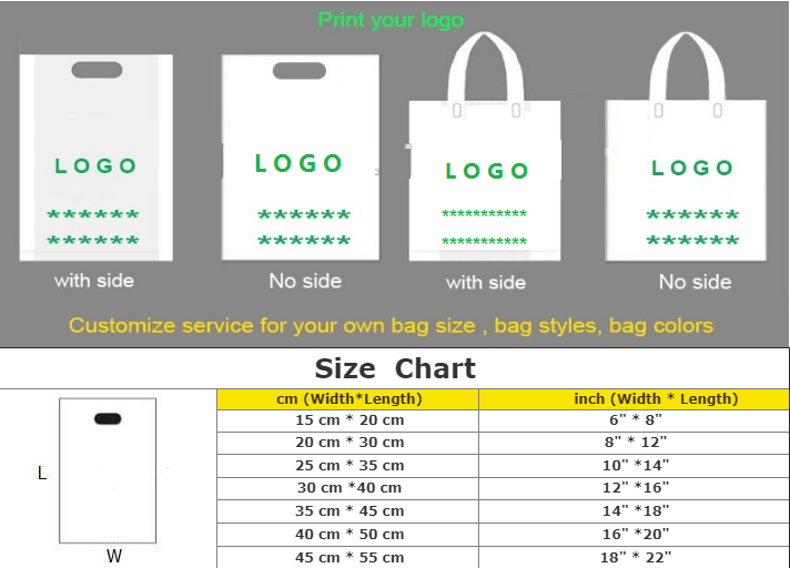 Houseables Plastic Retail Bags, Merchandise Bag, Handle Apparel Handy Bags Wine Gift Pp all carrying needs Bag