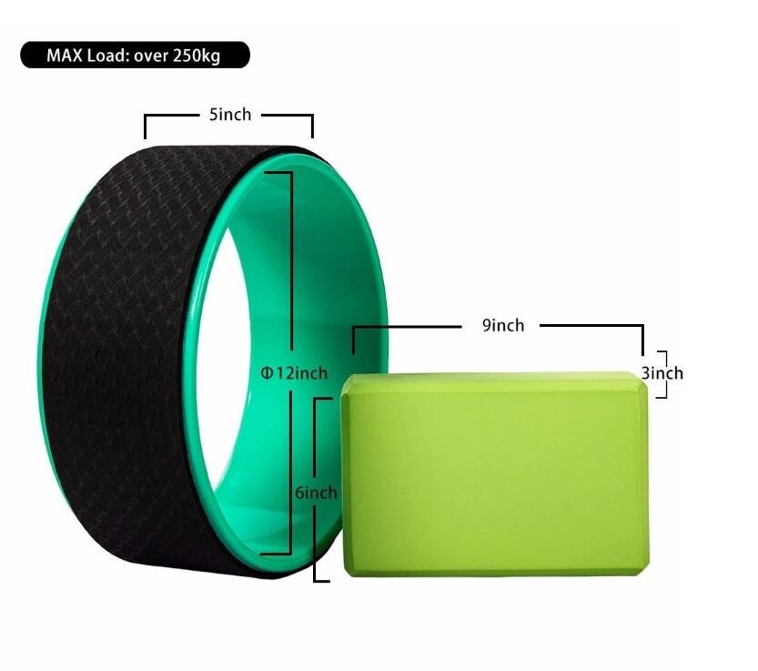 0.13M Yoga Exercise Wheel EVA 15 Inch Home Yoga Roller Wheel Exercises