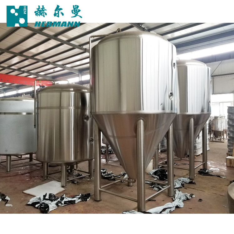 CCT Stainless Conical Tank , Cylindro Conical Stainless Steel 304 Fermenter Easy Maintenance
