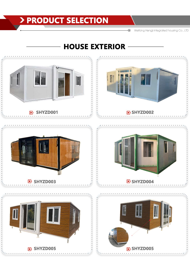 EPS Sandwich Panels Wall 20ft 40ft 3 Bedrooms Collapsible Expanding Container Home House
