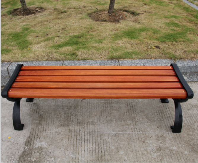 Bao Tuo outdoor thickening of cast iron park chairs lounge chairs red 1.25 meters BTC-031