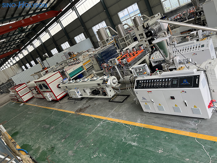 50-160mm Plastic PVC Pipe Making Machine With Double Screw