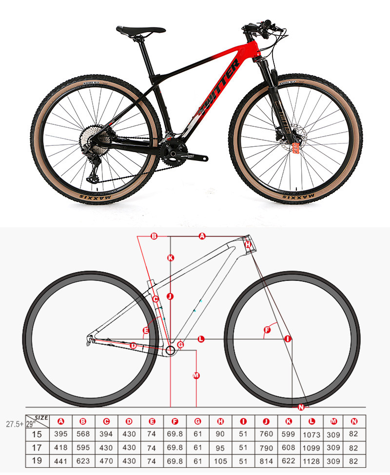 SRAM GX 12Speed Groupset Carbon Fiber Mountain Bike , 27.5 Mountain Bike For Adult