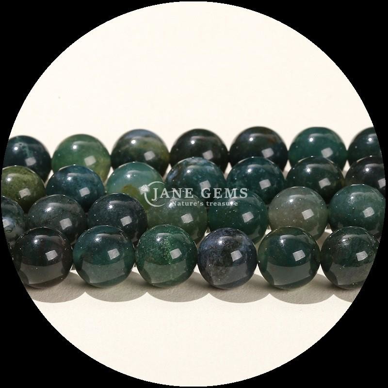 Gemstone Round Shape Multi-color Agate Beads for DIY Jewelry Earrings