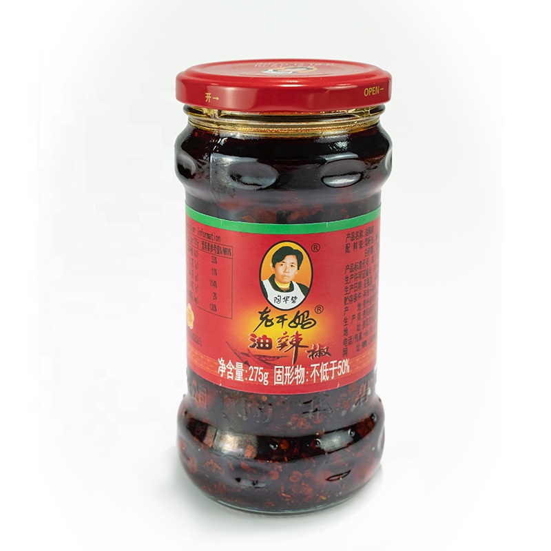 Blended Laoganma CHILLI SAUCE with CHILI RED OIL FERMENTED CHICKEN SOYBEAN Flavor