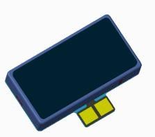 long life 0.9V mini X-axis linear vibration motor AC LAR haptic feedback in rectangle shape