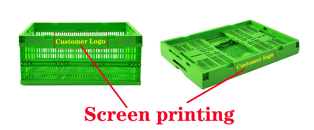 Plastic Foldable Collapsible Crate Storing Fruits Vegetables Stackable Utility