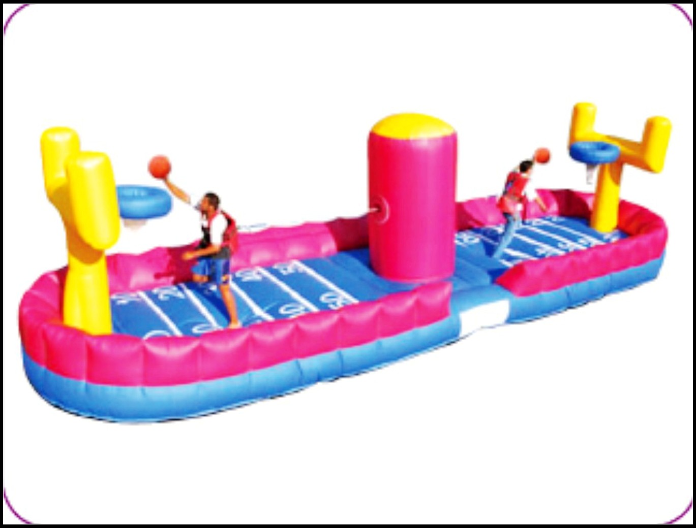 Kids Center Bouncer Commercial Inflatable Bounce Big Inflatable Bouncy with Basketball