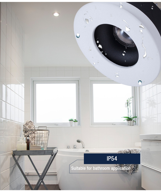 Fireproof Ra90 CCT LED Downlight 10W IP54 Aluminium for Ceiling