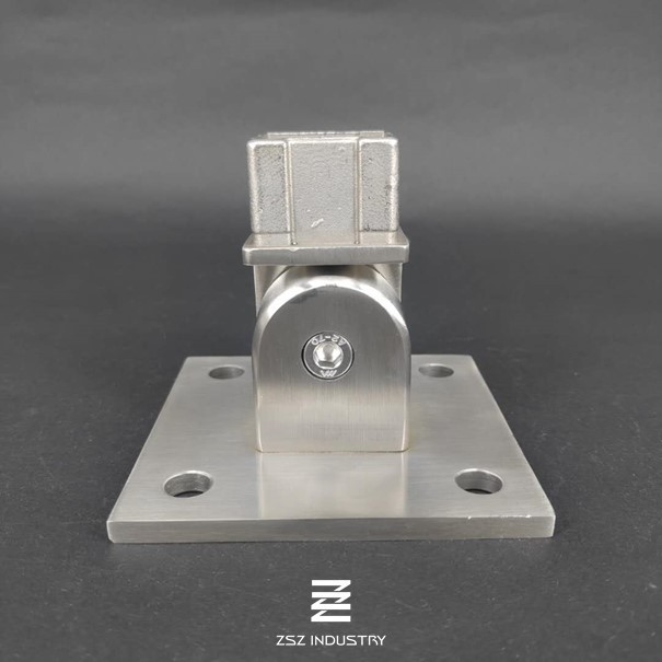 27mm Height Railing Post Base Custom Size Corrosion Resistance ISO9001