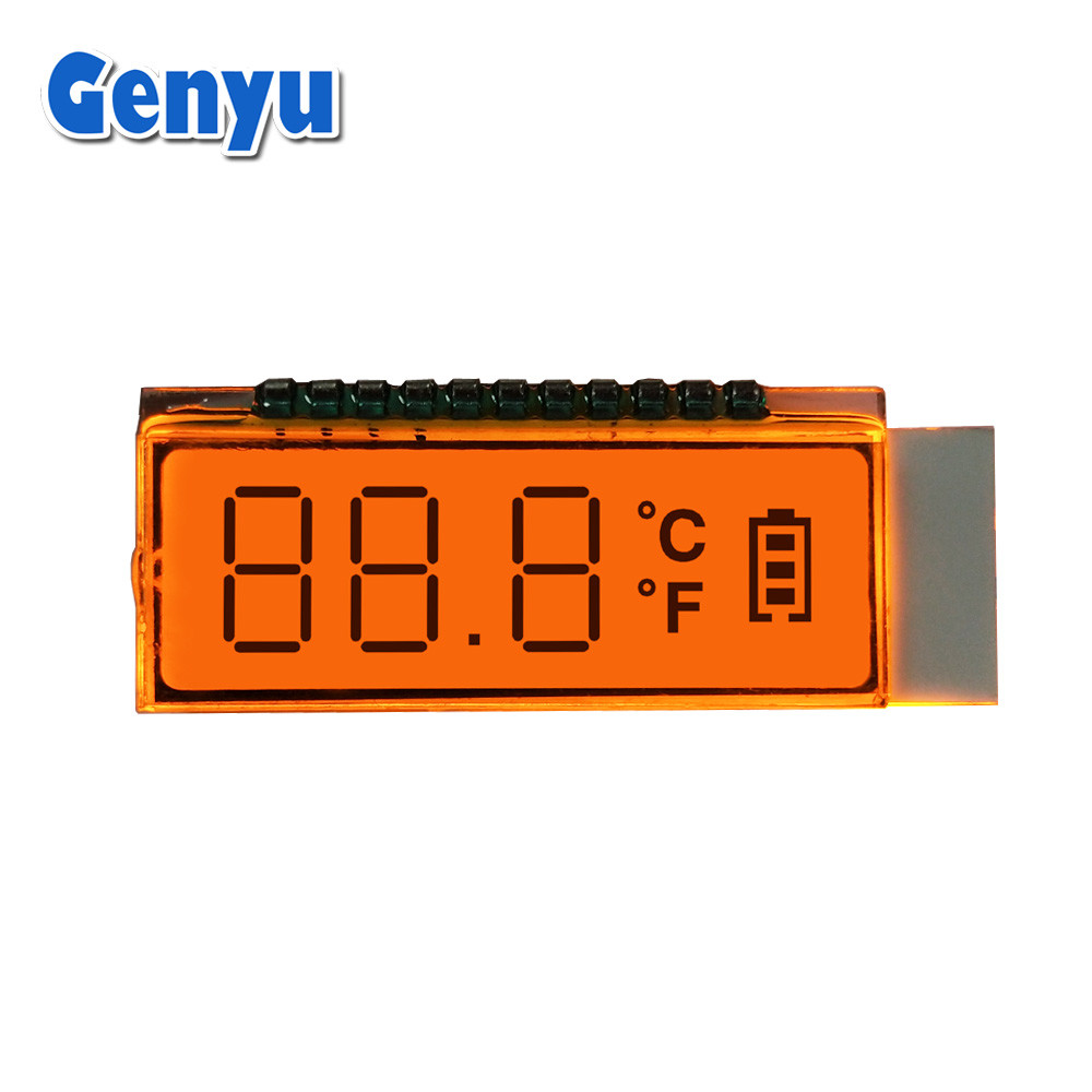  TN Segment Custom LCD Screen 2 Colors LED Backlight For Temperature Gun Manufactures