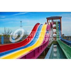 Cool Huge Fun Rainbow Water Slides With Custom Length 4 Lanes