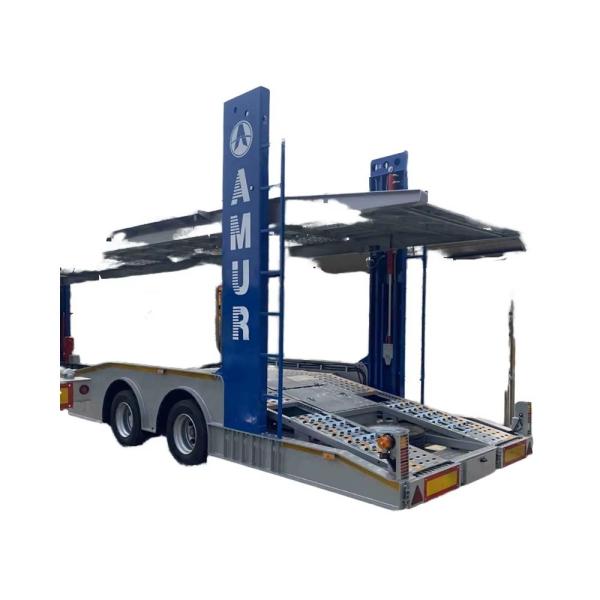 2/3 Axle Stainless Steel 6-10 Land Road Car Trailer Semi Utility Flatbed Carrier