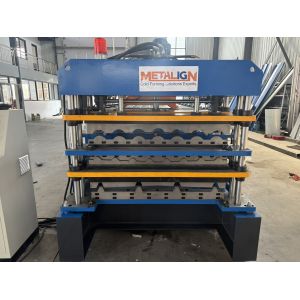 China Three Layer Roof Panel Roll Forming Machine With Roof Tile on sale