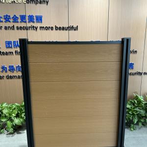 China Wood Plastic Composite Wpc Picket Fence Screen 1.8m*1.8m For Villa on sale