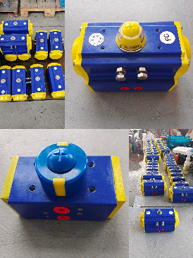 Rack and pinion pneumatic rotary actuator 32mm smaill pneumatic actuator AT032
