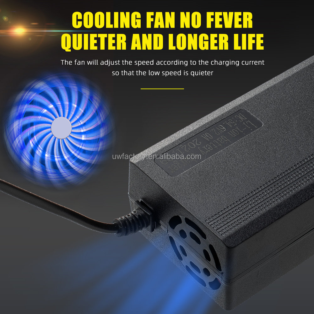 Universal Input Voltage AC100-240V 50/60Hz 10A Battery Charger for 12 Volt E-bike Solar Car Electric Scooter and More