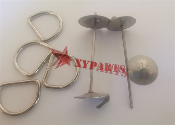 SS D Type Lacing Rings With Insulation Accessories For Removable Blankets