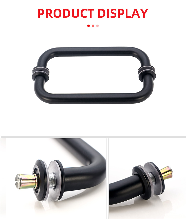 1.0mm Thickness 6inch Handle for Shower Door and Long Hotel Bathroom Glass Door Handle