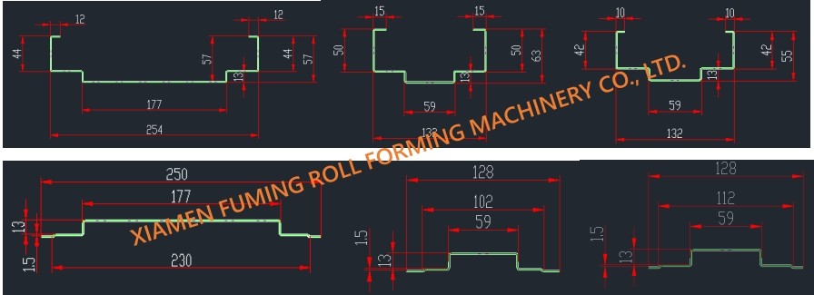 Powerful Shutter Door Roll Forming Machine 15KW Hydraulic Cutting