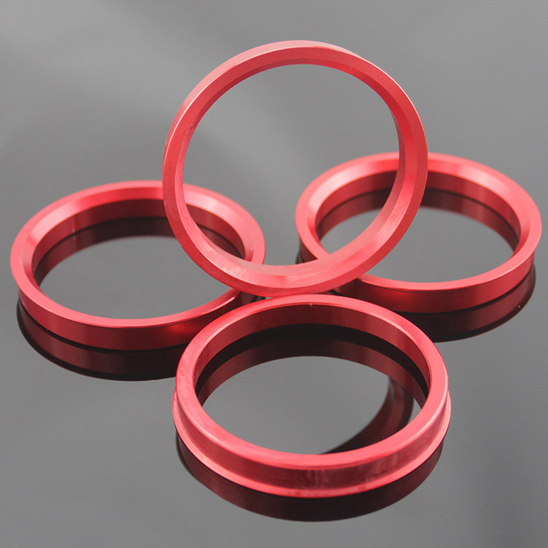 Super Thin Aliuminum CNC Custom Hub Centric Rings With Anodize Coatings OD73.0 ID65.1
