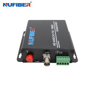 1RS485 1BNC Fiber Audio Converter , Optical Video Transmitter And Receiver