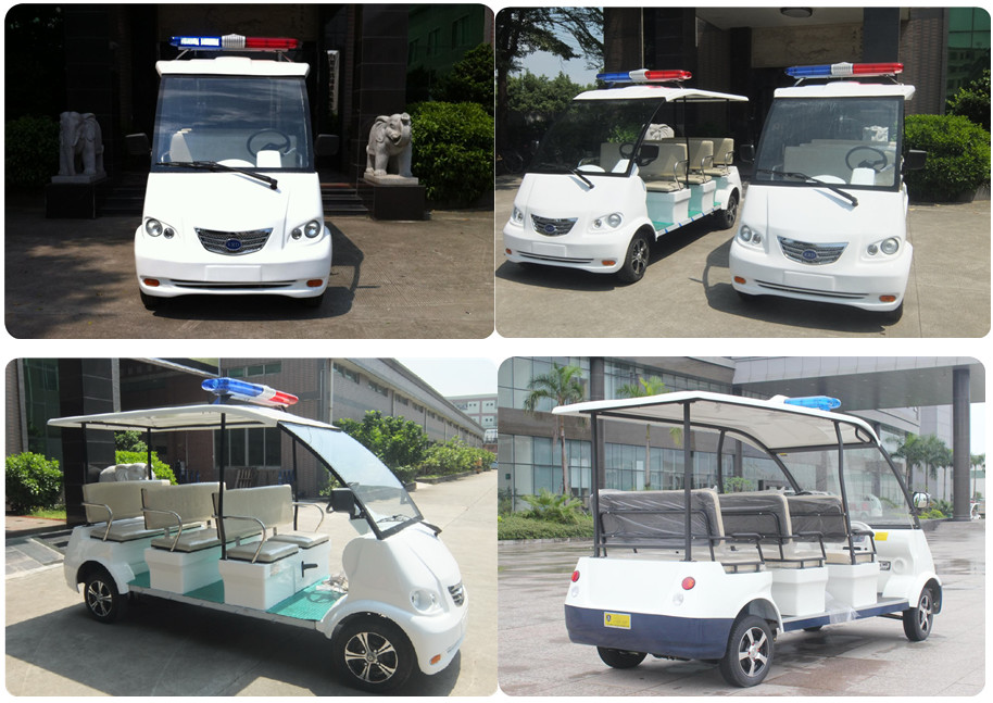 Public Security Electric Police Patrol Car , Electric Sightseeing Vehicle Energy Saving