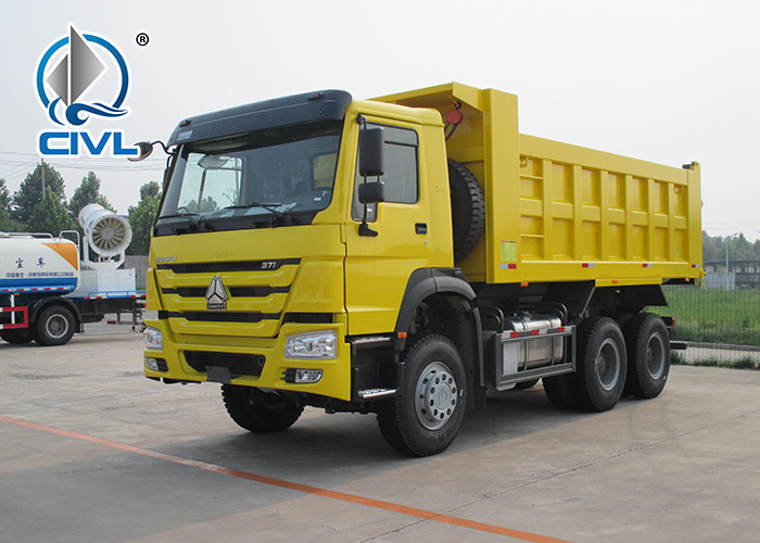 Dump Truck Heavy Duty Dump Truck 10-24m3 Volume 6800*2300*800 HOWO 371hp Tipper truck Yellow color