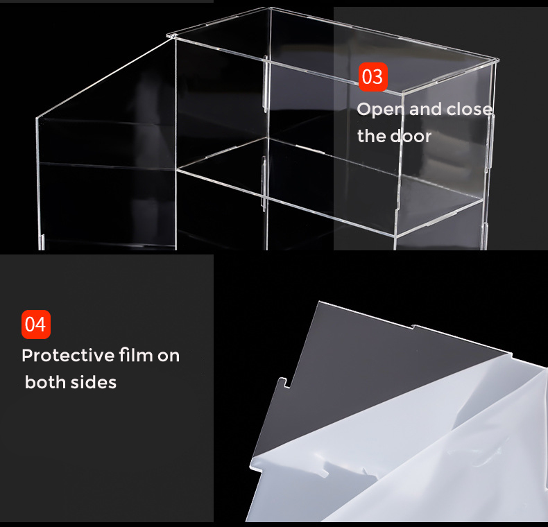 Helmet Acrylic Display Case For Garage Kit Figure Toy Car Model Display Case