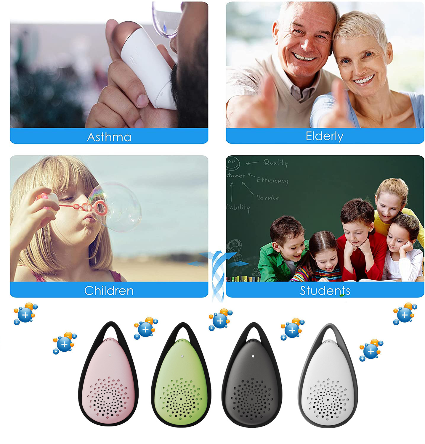 Remove Pollen Battery Plasma Air Purifier Air Dog Purifier For Allergies