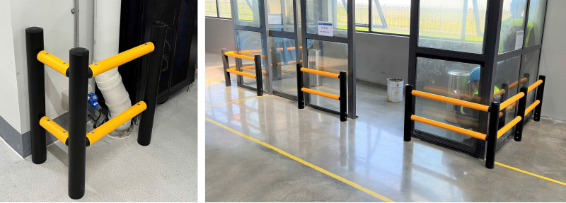 Flexible Pedestrian Barrier  Anti-Collision Guardrails Warehouse Safety Barrier Traffic Guardrails