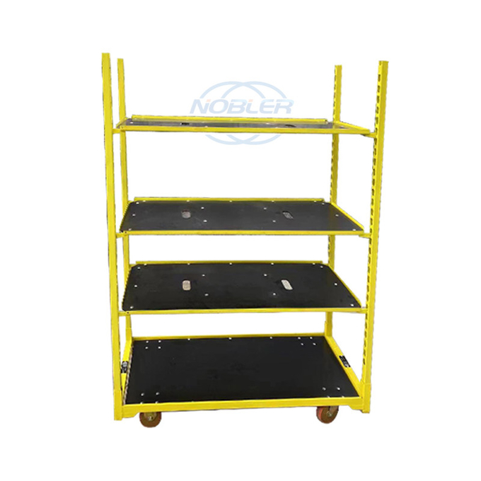 Greenhouse Dutch Danish Metal Trolley Cart For Flower Display Transport