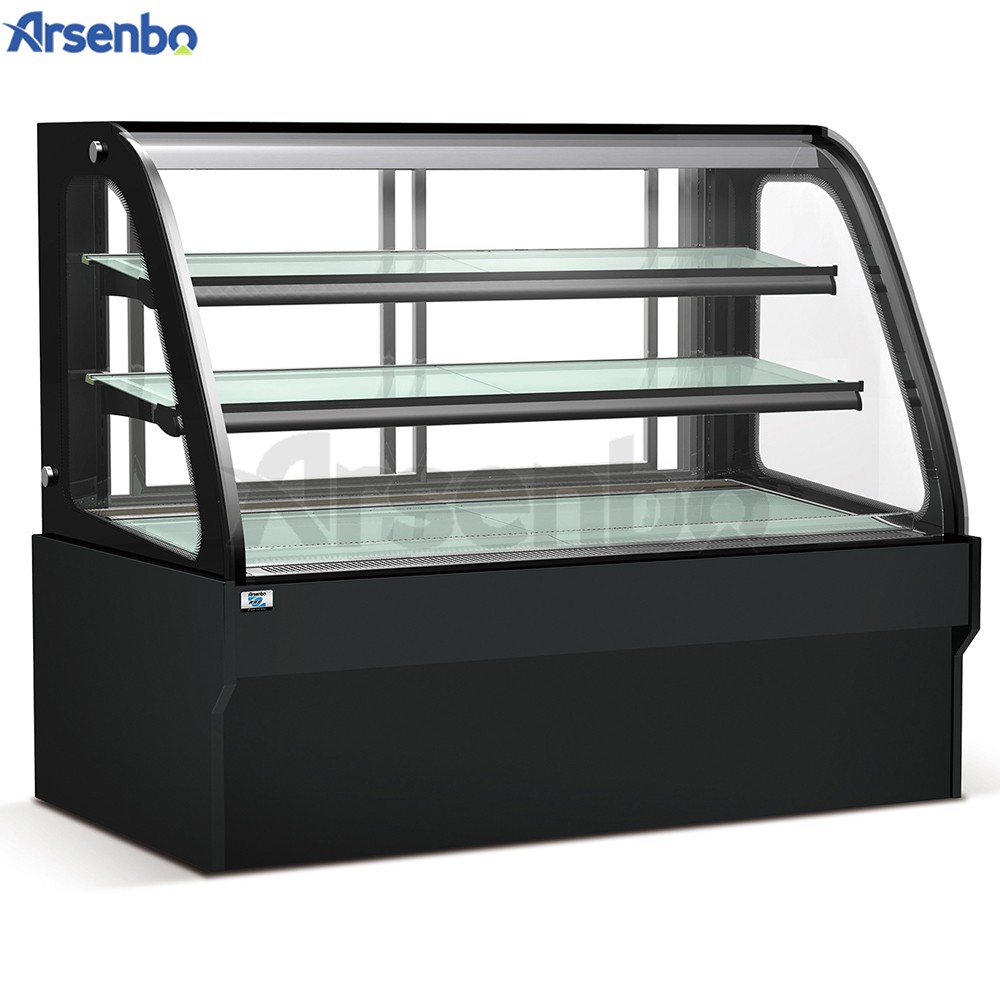Upright 50HZ Cake Display Refrigerator Multiscene Wear Resistant