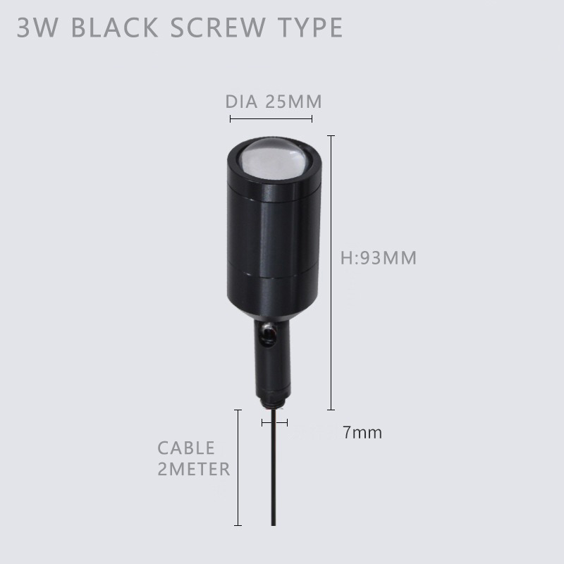 3W LED Mini Spot Light With Aluminum Lamp Body