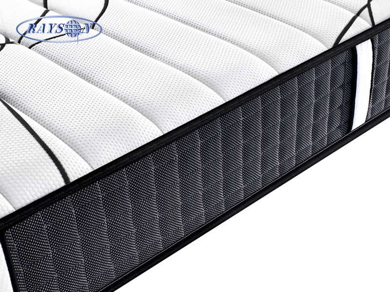 10 Inch Black Color Double Size 4 Star Hotel pocket coil spring mattress