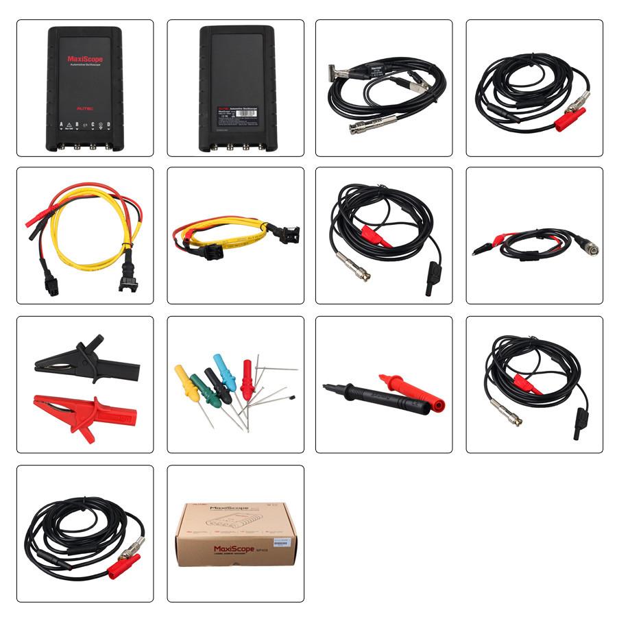 4 Channel Auto Diagnostic Tools Automotive Oscilloscope Basic Kit Autel MaxiScope MP408