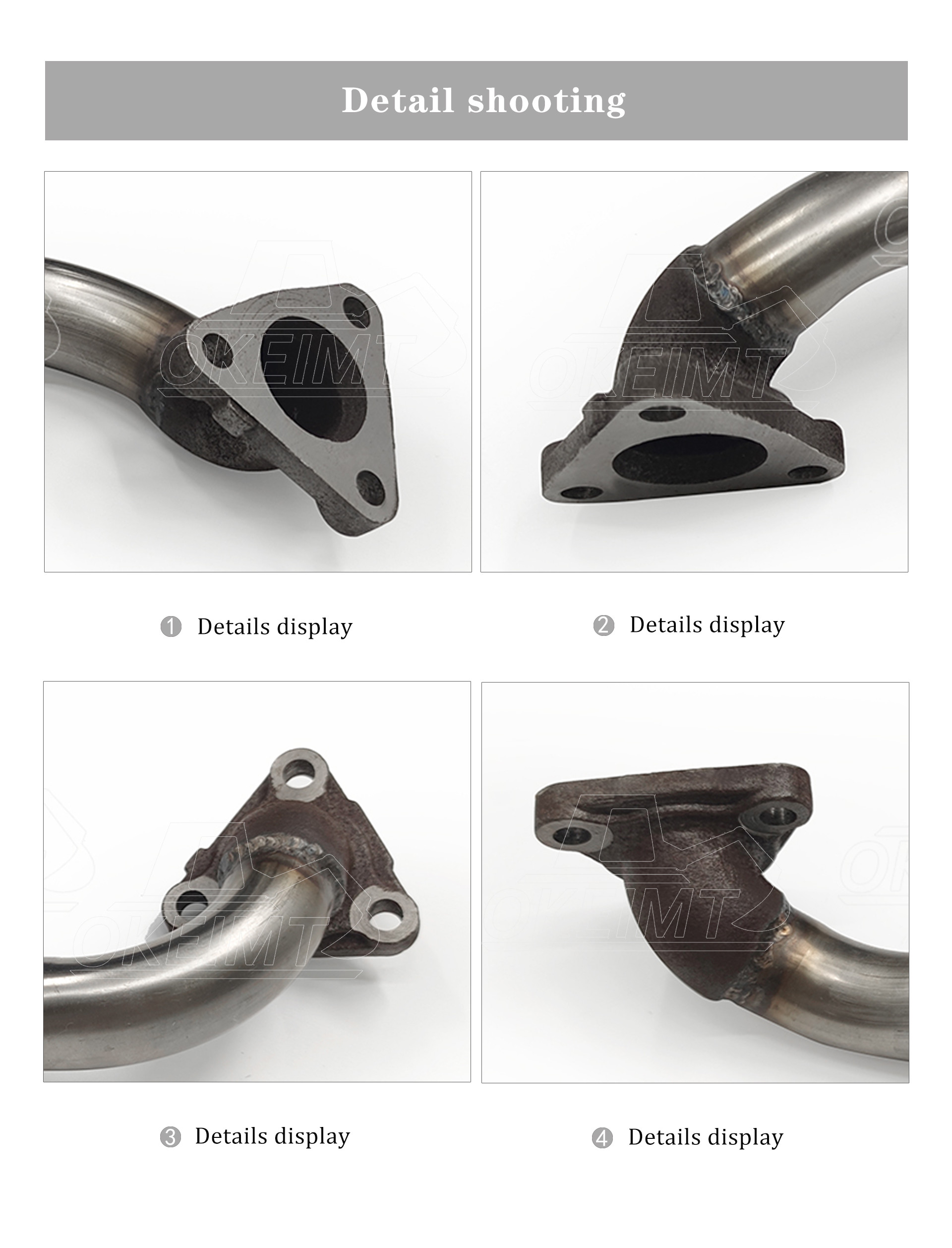 Excavator Engine Parts 4HK1 8-98140651-0 EGR Connecting Pipe 8-97375369-0 Exhaust Pipe