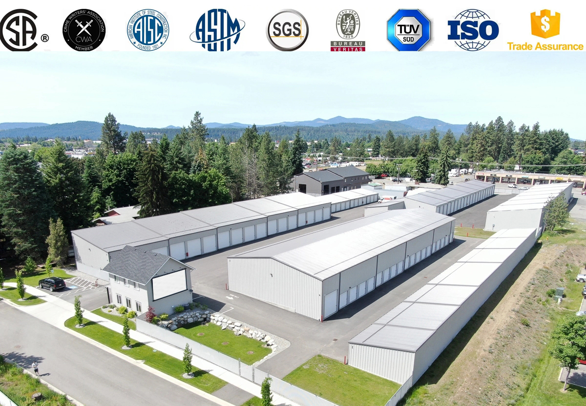Q235B/C Galvanized Purlin Prefabricated Steel Structure Warehouse for Storage Needs