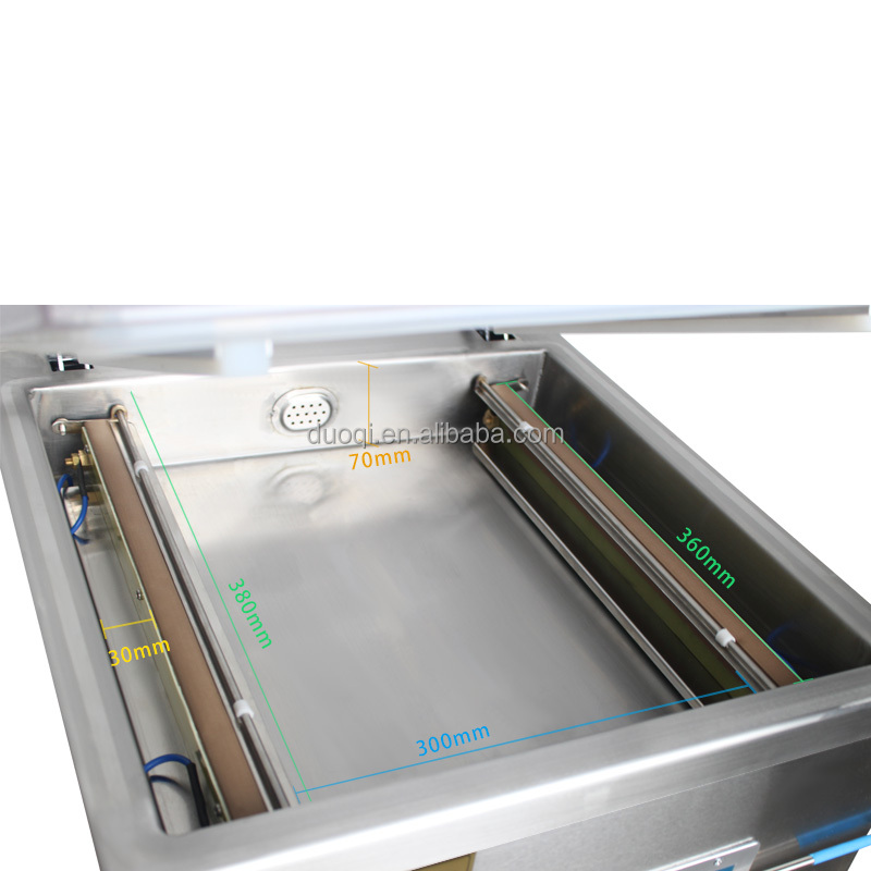 DUOQI DZ-360 Stand Type Double Sealing Bar Vacuum Packaging Machine 550610850 mm Size