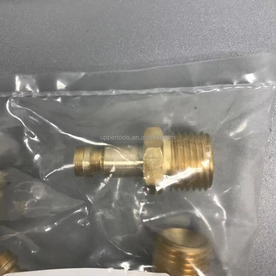Customized Black EU Plug Lengthen Connect M16*1.5 Male To 9MM Male Connect TIG Adapter